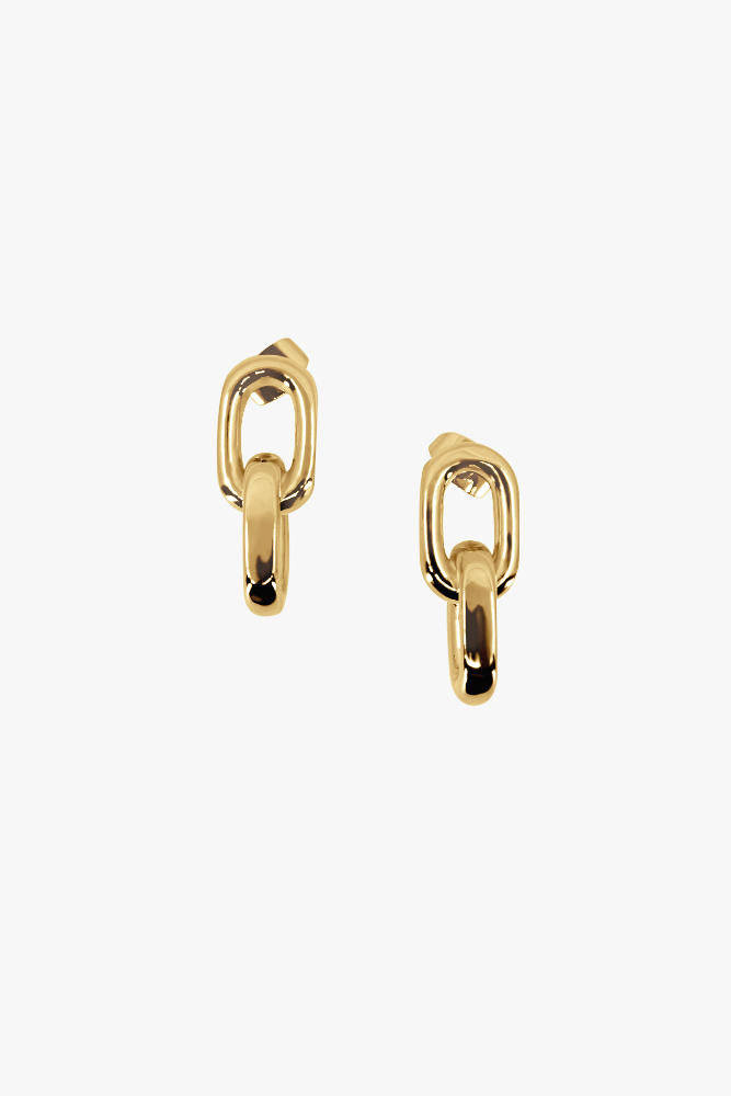 Link Up Earrings - Gold