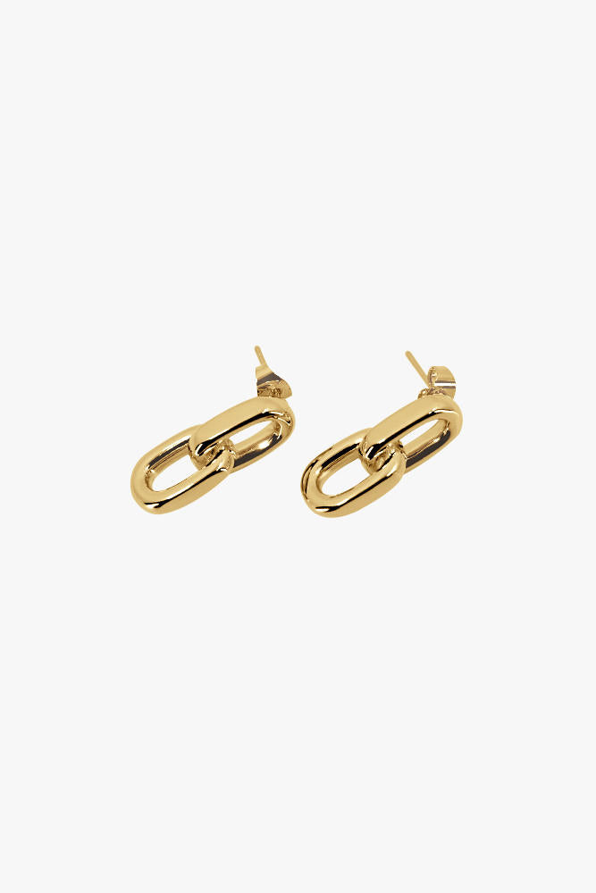 Link Up Earrings - Gold