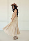 Baker Cotton Gingham Tiered Maxi Dress