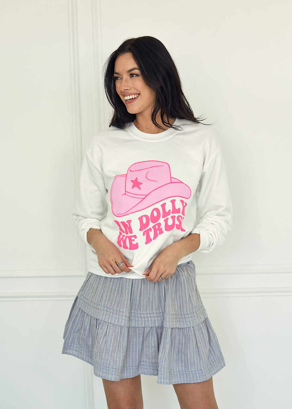 Happy Anywhere Smocked Pleated Mini Skirt