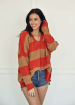 Nonny Striped Knit Sweater