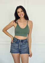 Keep In Control Padded Bralette - Sage