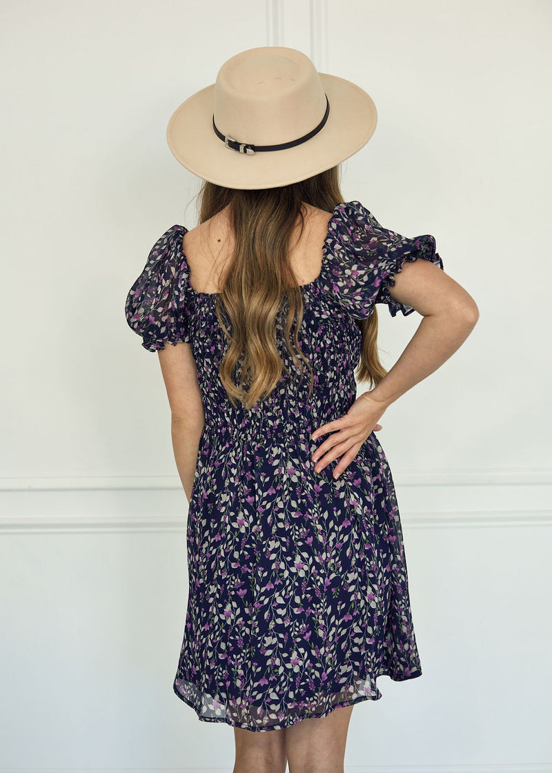 Salma Floral Smocked Babydoll Dress