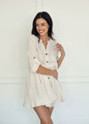 Yolanda Cotton Button Down Babydoll Dress