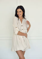 Yolanda Cotton Button Down Babydoll Dress