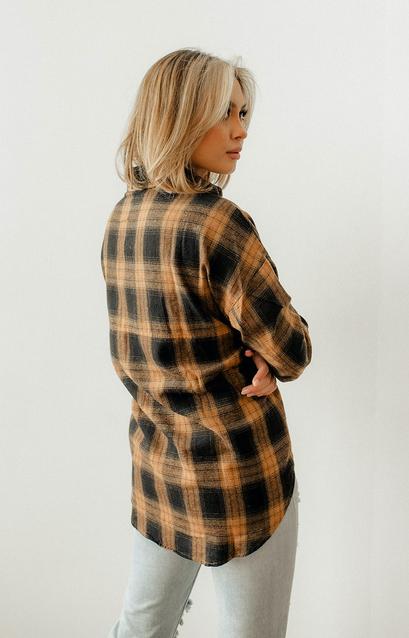 Grizzly Peak Plaid Button Down Top