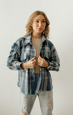 Nicolas Plaid Button Down Shacket