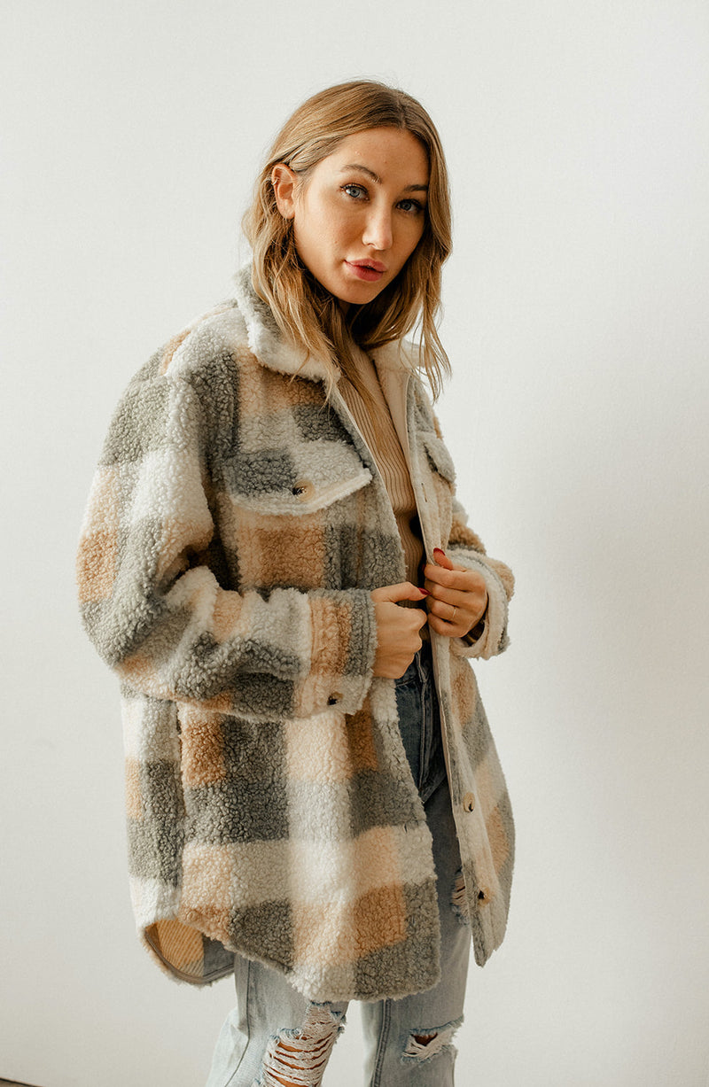 Pinole Oversized Flannel Jacket