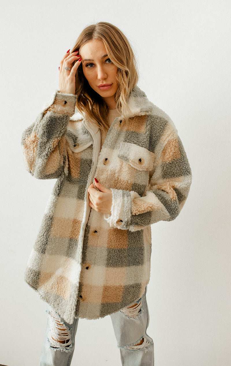 Pinole Oversized Flannel Jacket