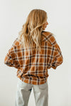 Journey Oversized Plaid Flannel Shirt Top