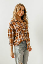 Journey Oversized Plaid Flannel Shirt Top