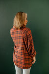 Thomas Plaid Button Down Top