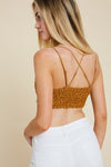 Cassie Padded Lace Bralette - Marigold