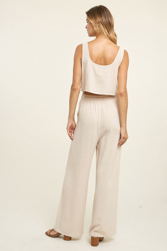 Bay Breeze Linen Drawstring Pants