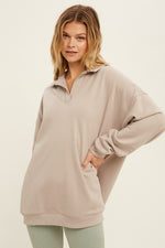 Bonfires Fleece Pocketed Pullover Sweater
