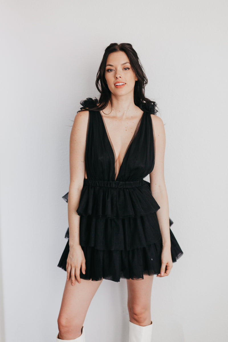 Jessica Tiered Tulle Mini Dress
