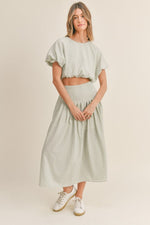 Sunny Meadow Pleated Midi Skirt