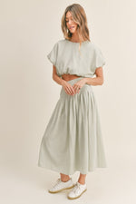Sunny Meadow Pleated Midi Skirt
